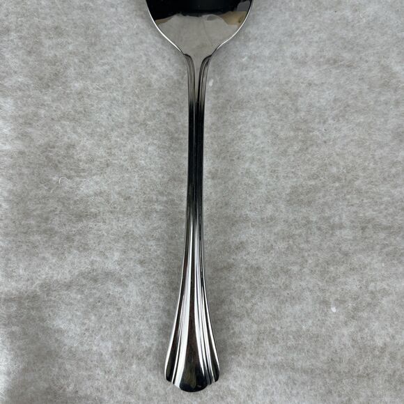 8 Pfaltzgraff MARGATE Oval Soup Spoons 6 5/8" Stainless Flatware - Picture 2 of 3